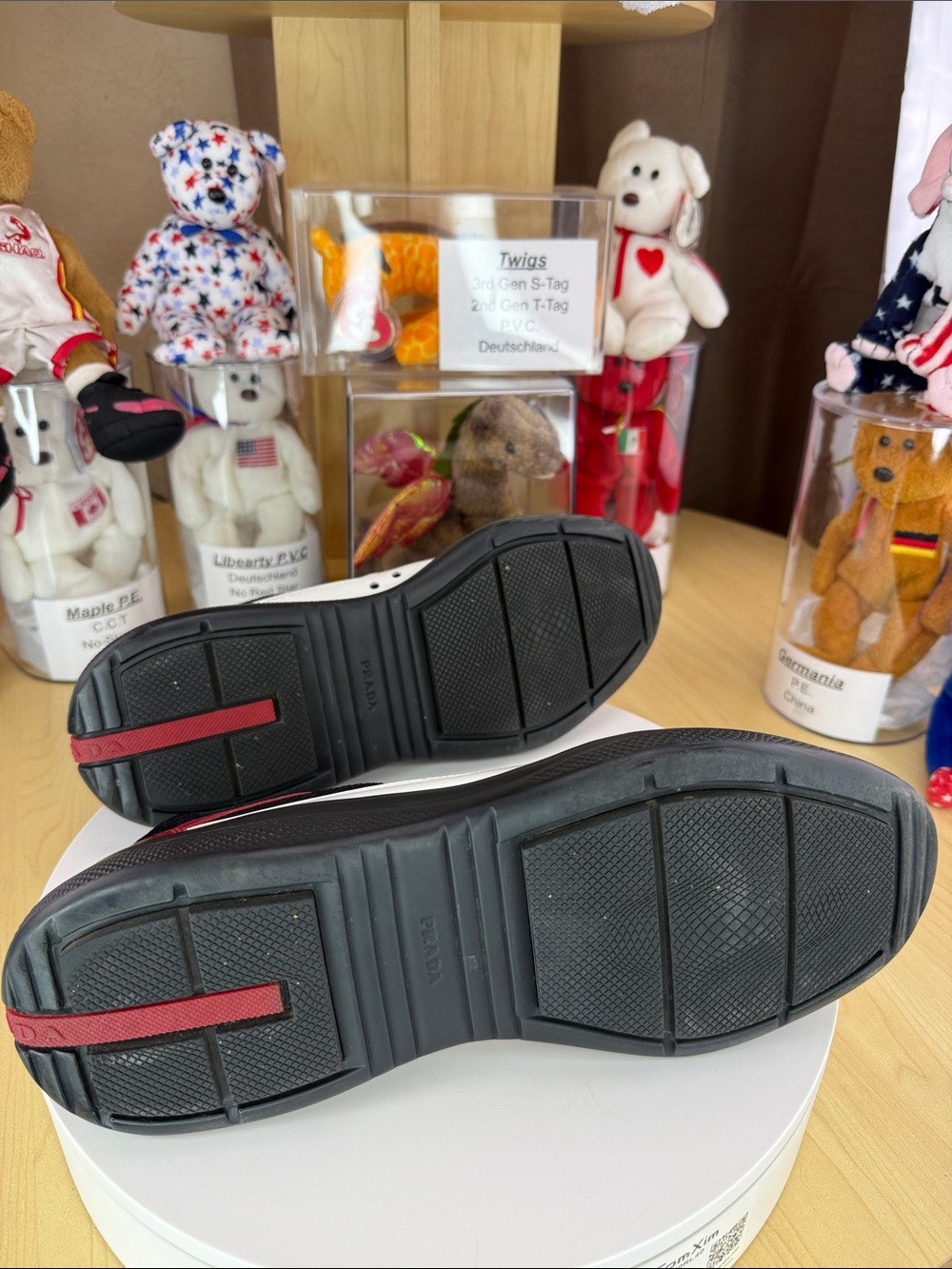 💥PRADA - America's Cup Sneakers Patent leather and Technical Fabric - Size 8 UK - Picture 7 of 14